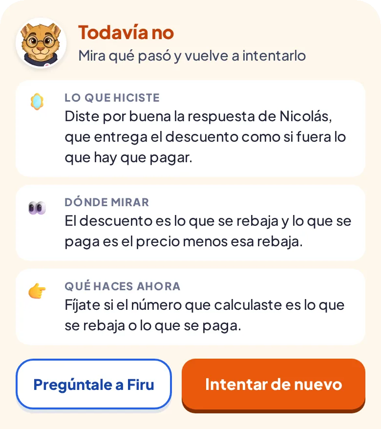 El feedback de Rama a un alumno: lo que hizo, dónde mirar y qué hacer ahora